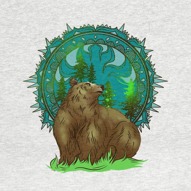 Bear Mandala by Manfish Inc.